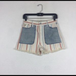 American eagle outfitters striped shorts